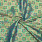LaVante Fashion Peacock Green And Red Traditional Pattern Zari Jacquard Banarasi Taffeta Silk Fabric