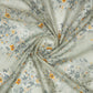 LaVante Fashion Beige Floral Digital Print Chanderi Fabric