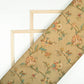 LaVante Fashion Oat Beige And Brown Floral Pattern Digital Print Viscose Chanderi Fabric