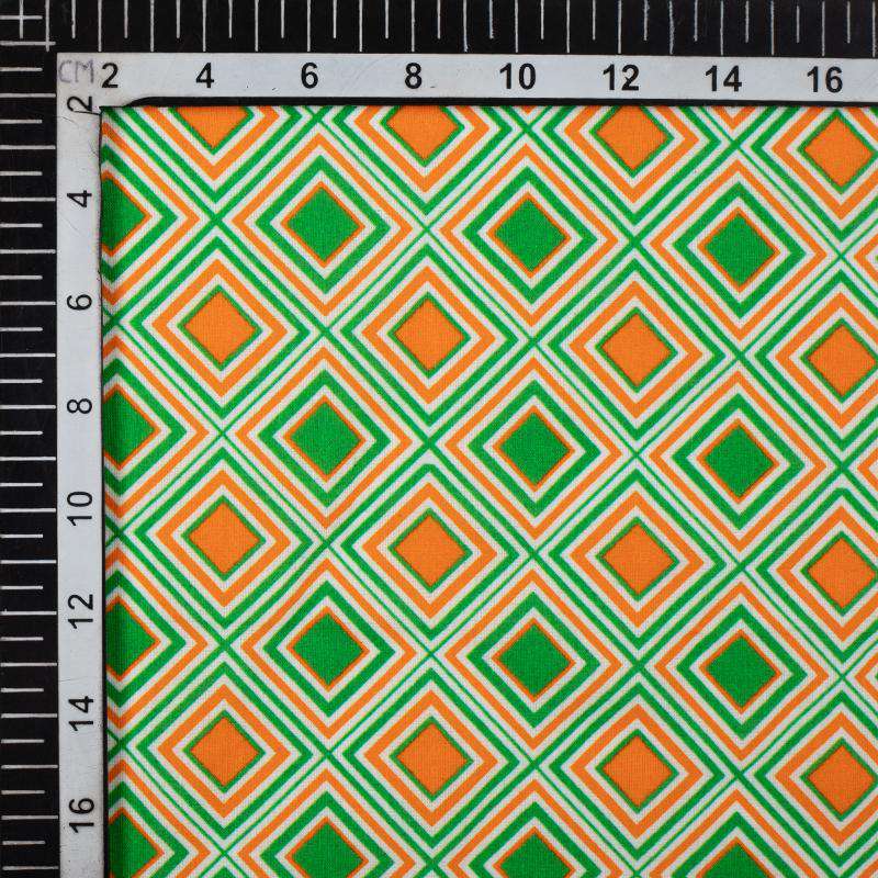 LaVante Fashion Tricolor Geometric Pattern Digital Print Cotton Cambric Fabric