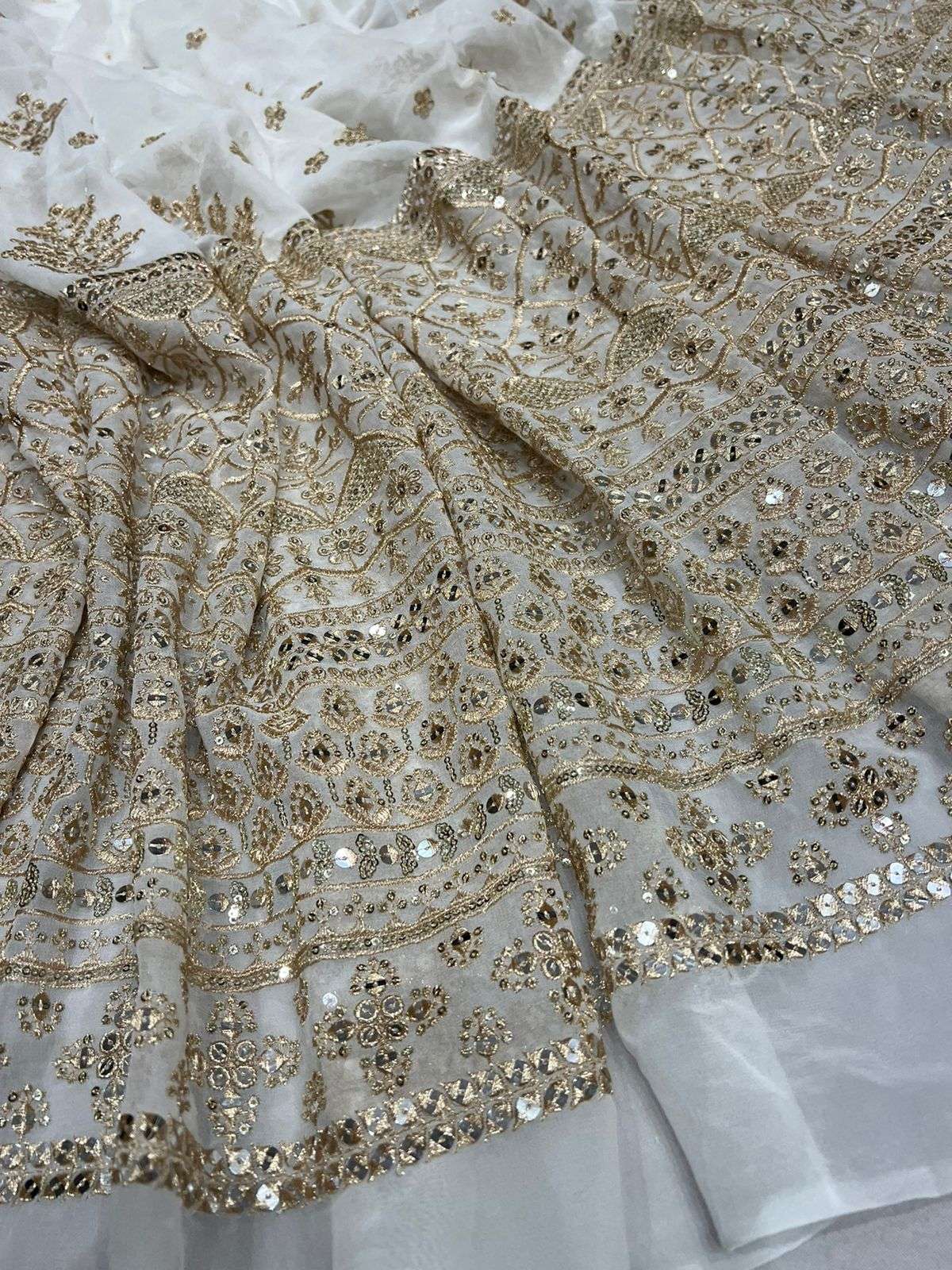 LaVante Fashion A21 Viscose Georgette Fabric with Embroidery Work