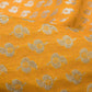 LaVante Fashion Yellow Booti Pattern Zari Jacquard Banarasi Taffeta Silk Fabric