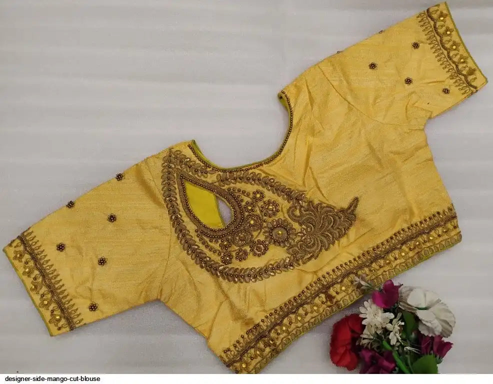 DESIGNER SIDE MANGO CUT BLOUSE