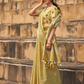 Soft Linen Silk Saree with Elegant Khadi Print
