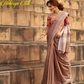 Soft Linen Silk Saree with Elegant Khadi Print