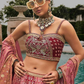 Graceful Pink Silk Embroidered Bridal Lehenga Choli - LaVante Fashion