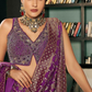 Elegant Purple Silk Embroidered Lehenga Choli for Bridal Wear - LaVante Fashion