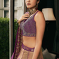 Elegant Purple Silk Embroidered Lehenga Choli for Bridal Wear - LaVante Fashion