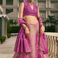 Dark Pink Silk Bridal Lehenga Choli with Fine Embroidery - LaVante Fashion