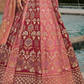 Graceful Pink Silk Embroidered Bridal Lehenga Choli - LaVante Fashion