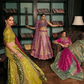 Parrot Green Silk Bridal Lehenga Choli with Fine Embroidery - LaVante Fashion