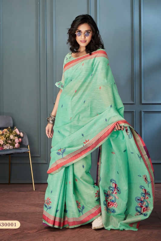 Handloom Linen with Beautiful Weaving - LaVante Fashion