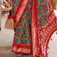 Artisanal Patola Silk Saree with Elegant Tassel Touch