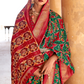 Artisanal Patola Silk Saree with Elegant Tassel Touch