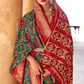 Artisanal Patola Silk Saree with Elegant Tassel Touch