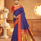 Pure Paithani Silk Saree with Traditional Zari Weaving