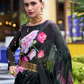 Pure Georgette Saree with Exclusive Print - LaVante Fashion