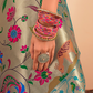 Elegant Pure Paithani Silk Woven with Timeless Zari