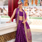 Heritage Zari Woven Pure Satin Silk Saree for Festive Elegance