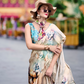 Pure Satin Shine with Signature Digital Prints Grace with a Twist - LaVante Fashion