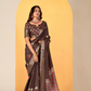 Soft Dola Silk with Foil Print and Dusty Tone Matching - LaVante Fashion