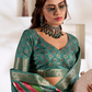 Soft Dola Silk Saree with Foil Print & Dusty Tone Matching - LaVante Fashion