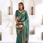 Soft Dola Silk Saree with Foil Print & Dusty Tone Matching - LaVante Fashion