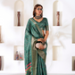 Soft Dola Silk Saree with Foil Print & Dusty Tone Matching - LaVante Fashion