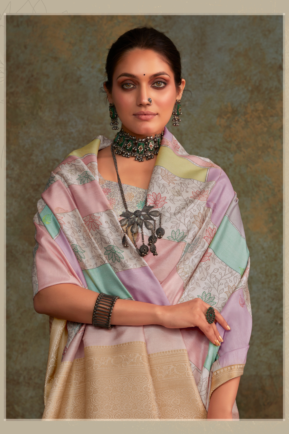 Elegant Soft Silk with Flowing Watercolor Print Design - LaVante Fashion
