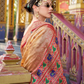 Tusser Handloom Silk Saree with Zari Weaving Border and Patola Weaved - LaVante Fashion