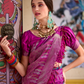 Pure Banarasi Soft Silk Saree with Traditional Weaving - LaVante Fashion