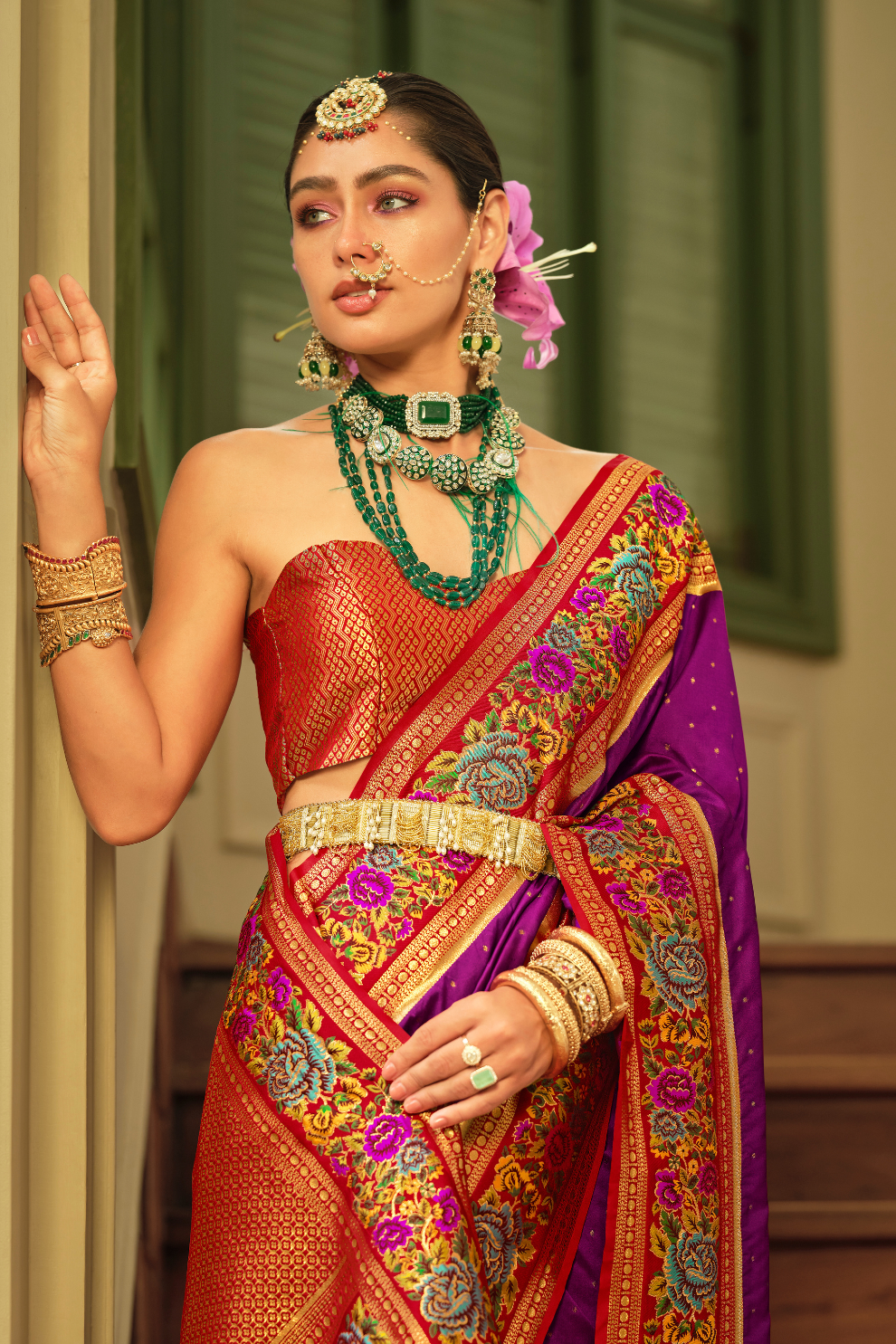 Traditional Banarasi Silk Saree for Bridal Occasions