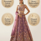 Elegant Organza Designer Lehenga with Intricate Floral Embroidery
