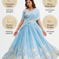 Beautiful Embroidered Faux Georgette Lehenga Choli Set