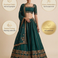 Elegant Dark Green Designer Lehenga with Intricate Golden Work