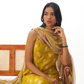 Festive Wear Organza Yellow Salwar Suit with Designer Touch