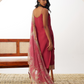 Designer Rani Pink Organza Salwar Kameez for Special Occasions