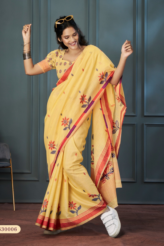 Handloom Linen with Beautiful Weaving - LaVante Fashion
