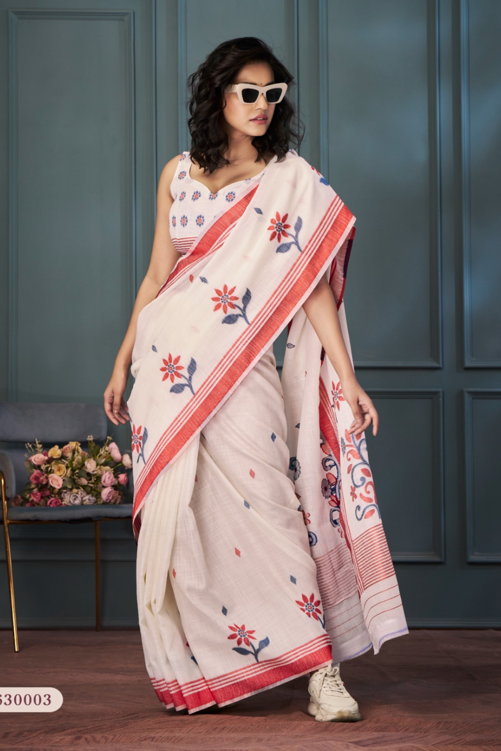 Handloom Linen with Beautiful Weaving - LaVante Fashion
