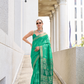 Rayon Silk Saree with Traditional Ikkat Weaving - LaVante Fashion