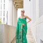 Rayon Silk Saree with Traditional Ikkat Weaving - LaVante Fashion