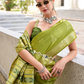 Rayon Silk Saree with Traditional Ikkat Weaving - LaVante Fashion