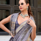 Rayon Silk Saree with Traditional Ikkat Weaving - LaVante Fashion