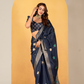 Soft Dola Silk with Foil Print and Dusty Tone Matching - LaVante Fashion