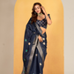 Soft Dola Silk with Foil Print and Dusty Tone Matching - LaVante Fashion