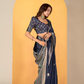 Soft Dola Silk with Foil Print and Dusty Tone Matching - LaVante Fashion