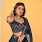 Soft Dola Silk with Foil Print and Dusty Tone Matching - LaVante Fashion
