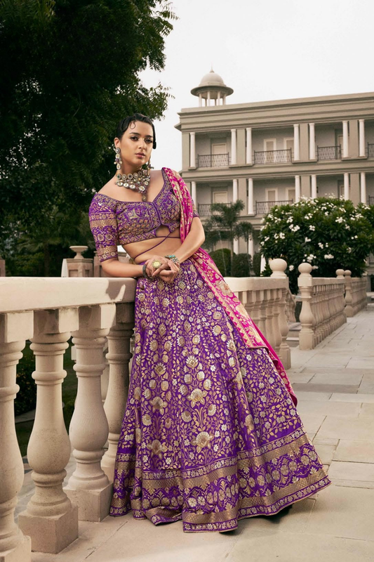 Lavante_Fashion_Banarasi_silk_lehenga_set_20_1fcc7915-d2dc-4d42-8c00-2d4e5ce4bafa - LaVante Fashion