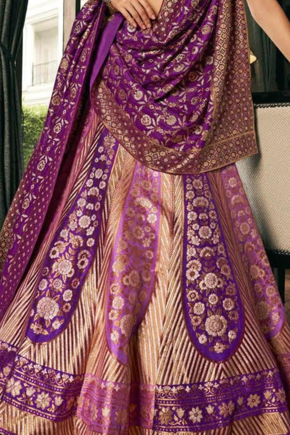 Lehenga Choli de seda de diseñador en color azul turquesa, lista para usar, con brillo y detalles de espejo