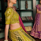 Lehenga Choli de seda de diseñador en color azul turquesa, lista para usar, con brillo y detalles de espejo